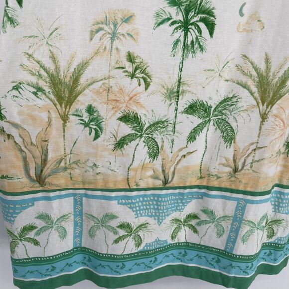 NWT London Times Shift Dress Size 10 Tropical Print Linen Pockets Sleeveless - Picture 10 of 11